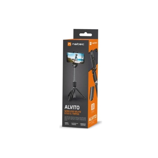 Soporte para Smartphone NATEC Alvito Negro ABS Compatible Universal Longitud Plegado 19cm