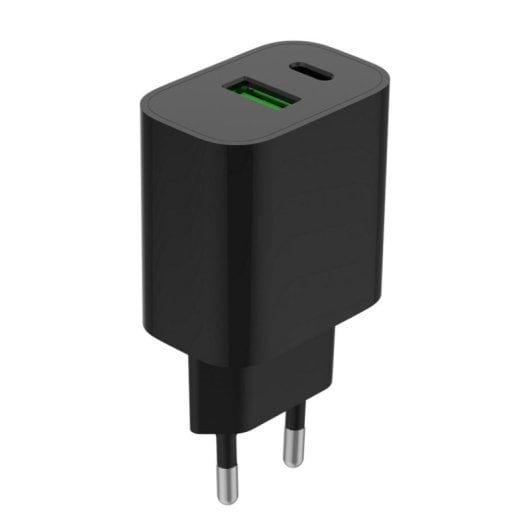 Cargador USB Gembird TA-UC-PDQC20-01-BK 2 Puertos 20W QC 3.0 Power Delivery Negro