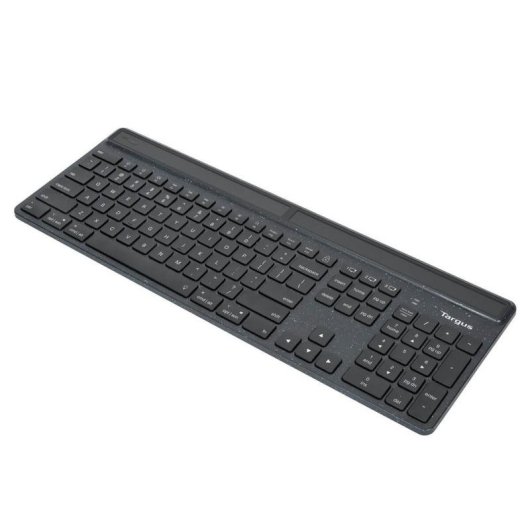 Teclado Targus EcoSmart scissor switch inalámbrico Bluetooth LED negro completo QWERTY