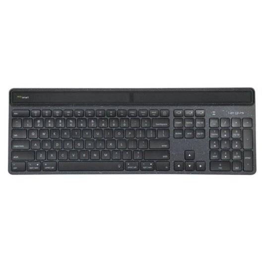 Teclado Targus EcoSmart scissor switch inalámbrico Bluetooth LED negro completo QWERTY