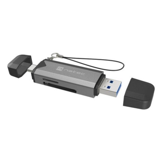 Lector de Tarjetas NATEC NCZ-2262 USB 3.1 Negro Gris 5000 Mbit/s MicroSD SDXC SDHC
