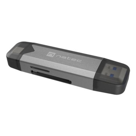 Lector de Tarjetas NATEC NCZ-2262 USB 3.1 Negro Gris 5000 Mbit/s MicroSD SDXC SDHC