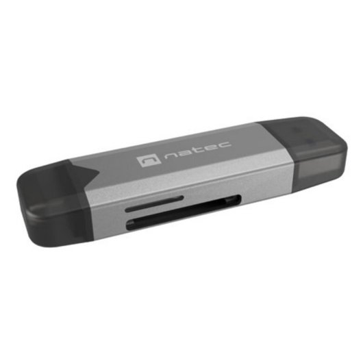 Lector de Tarjetas NATEC NCZ-2262 USB 3.1 Negro Gris 5000 Mbit/s MicroSD SDXC SDHC