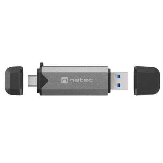 Lector de Tarjetas NATEC NCZ-2262 USB 3.1 Negro Gris 5000 Mbit/s MicroSD SDXC SDHC