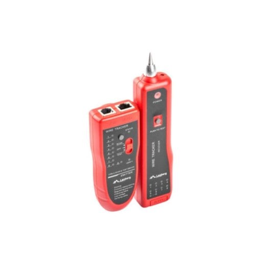 Comprobador de cables Lanberg NT-0501 RJ-11 RJ-12 RJ-45 250m Batería integrada Negro/Rojo