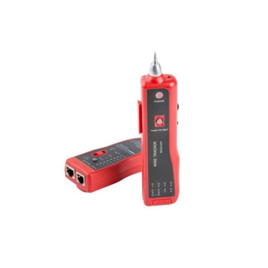 Comprobador de cables Lanberg NT-0501 RJ-11 RJ-12 RJ-45 250m Batería integrada Negro/Rojo