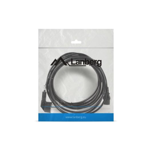 Cable alimentación Lanberg CA-C13C-11CC-0100-BK 10m C13 acoplador CEE7/7 negro