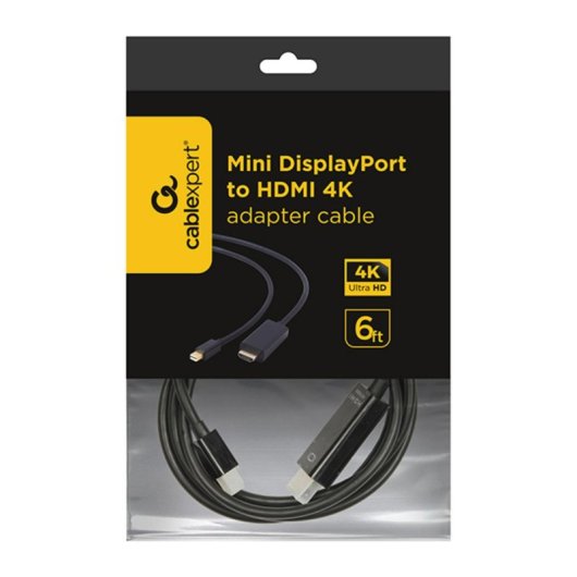 Cable Mini DisplayPort Gembird 1.8m a HDMI 4K Macho-Macho IC Integrado