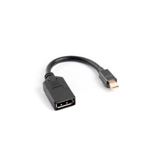 Adaptador Lanberg AD-0003-BK 0,12m Mini DisplayPort a DisplayPort Macho/Hembra 1920x1200px