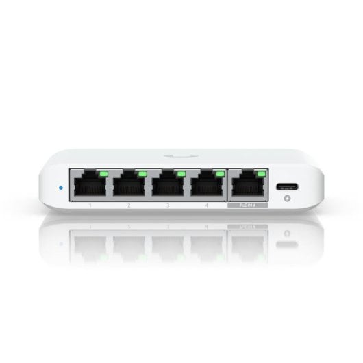 Switch Ubiquiti UniFi Flex Mini 2.5G 5 Porte Gestito PoE USB-C Desktop