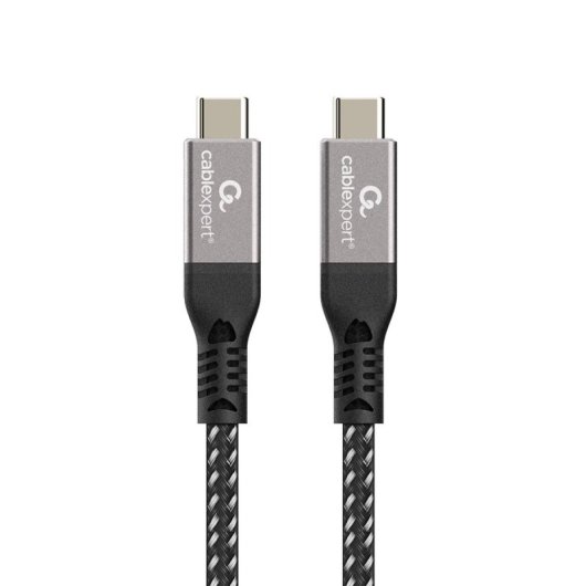 USB4 Kabel Gembird CCBP-USB4-CMCM240-1.5M 40 Gbit/s 1,5 m USB C zu USB C Schwarz Silber