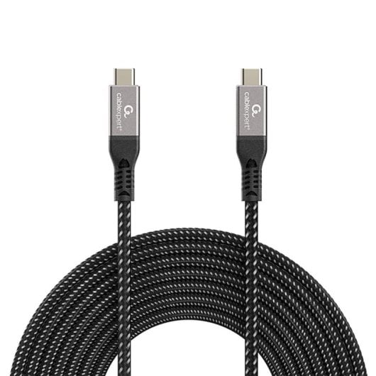 USB4 Kabel Gembird CCBP-USB4-CMCM240-1.5M 40 Gbit/s 1,5 m USB C zu USB C Schwarz Silber