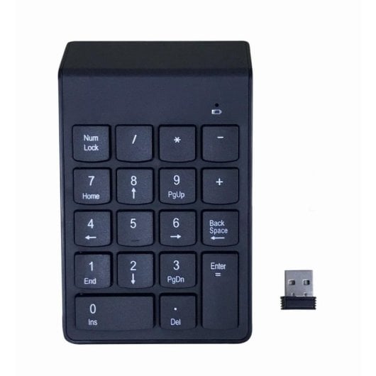 Teclado numérico Gembird KPD-W-02 inalámbrico 18 teclas USB/Bluetooth negro
