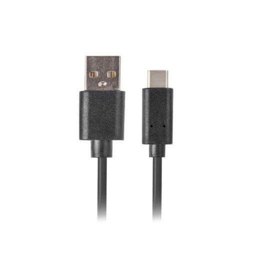 Cabo USB Lanberg CA-USBO-31CU-0010-BK 1m USB A para USB C 3.2 Gen 1 Preto