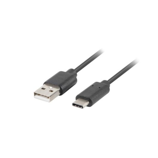 Cabo USB Lanberg CA-USBO-31CU-0010-BK 1m USB A para USB C 3.2 Gen 1 Preto