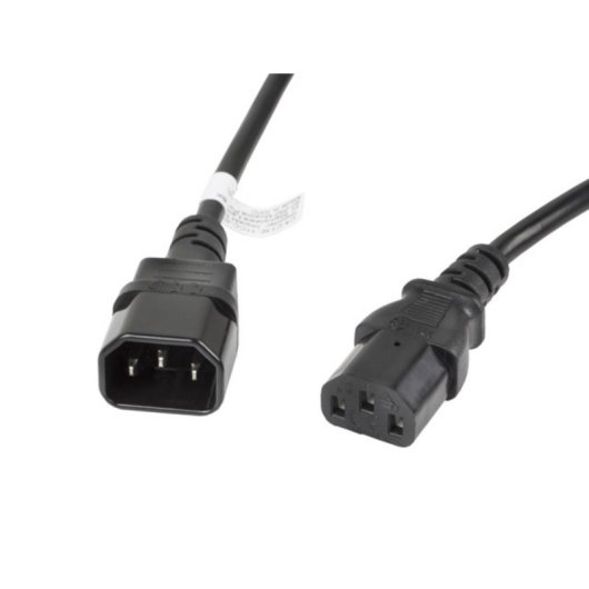Cable alimentación Lanberg CA-C13E-11CC-0030-BK 3m C13 acoplador C14 acoplador negro