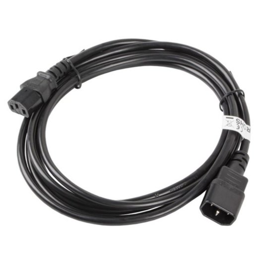 Cable alimentación Lanberg CA-C13E-11CC-0030-BK 3m C13 acoplador C14 acoplador negro