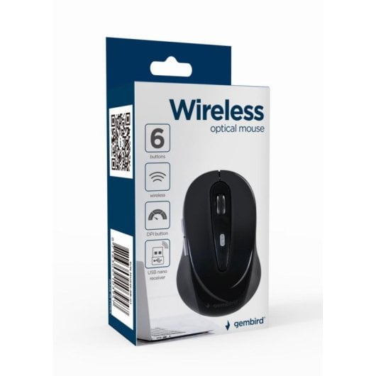 Souris Gembird optique sans fil 1600 DPI 6 boutons navigation rapide