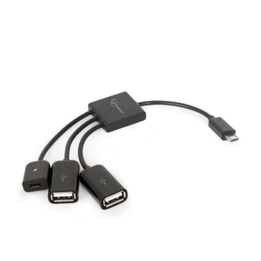 Hub USB Gembird 2 puertos USB 2.0 Micro-B modelo UHB-OTG-02 Conexión OTG y alimentación adicional