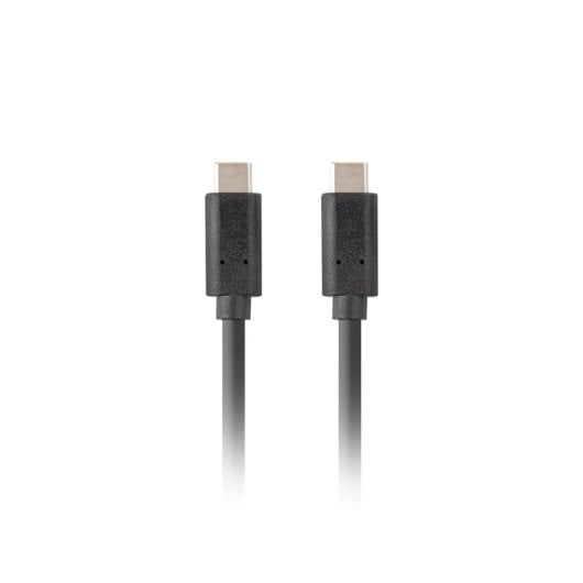 USB-C Kabel Lanberg CA-CMCM-32CU-0005-BK 0,5m USB 3.2 Gen 2 Schwarz