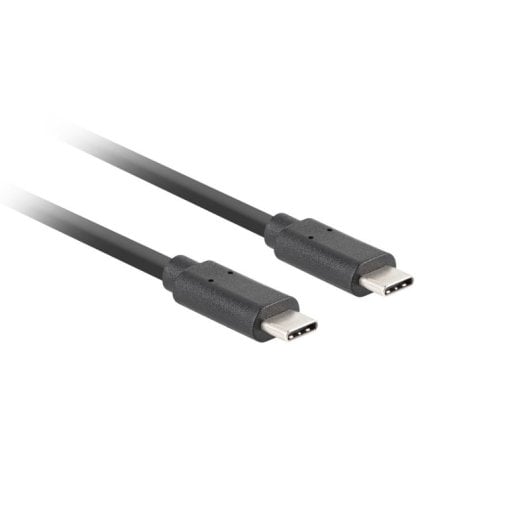 USB-C Kabel Lanberg CA-CMCM-32CU-0005-BK 0,5m USB 3.2 Gen 2 Schwarz