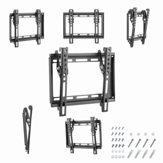 Supporto TV Gembird WM-42T-04 Inclinabile Acciaio Nero 23-42 Pollici VESA 200x200 Supporto TV Gembird WM-42T-04 Inclinabile Acciaio Nero 23-42 Pollici VESA 200x200