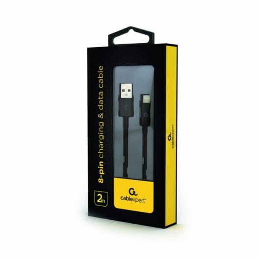 Kabelxpert CC-USB2P-AMLM-2M Lightning USB A 2 m Schwarz Kabelxpert CC-USB2P-AMLM-2M Lightning USB A 2 m Schwarz