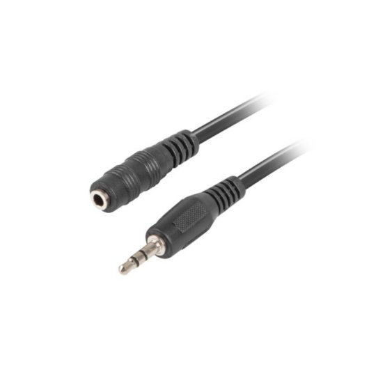 Cable de audio Lanberg CA-MJFJ-10CC-0050-BK 3,5mm macho a 3,5mm macho 5m negro