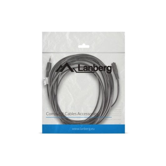Cable de audio Lanberg CA-MJFJ-10CC-0050-BK 3,5mm macho a 3,5mm macho 5m negro