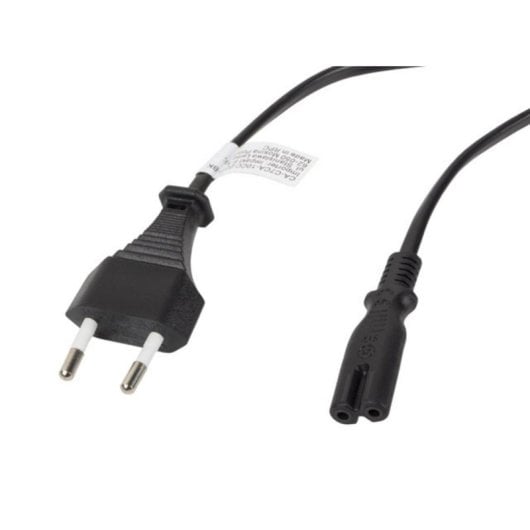 Cable de alimentación Lanberg CA-C7CA-10CC-0030-BK 3m C7 acoplador CEE7/16 negro
