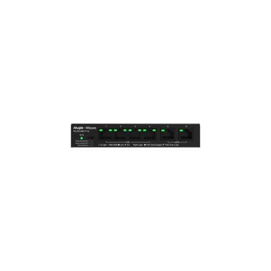 Switch Ruijie RG-ES106D-P V2 PoE 6 Ports Fast Ethernet Ajouts de Gestion