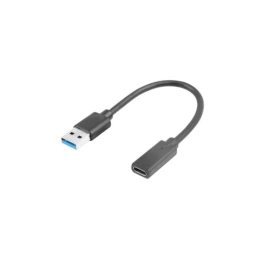 Adaptador USB A a USB C Lanberg AD-UC-UA-03 0.15m USB 3.2 Gen 1 5Gbps Negro