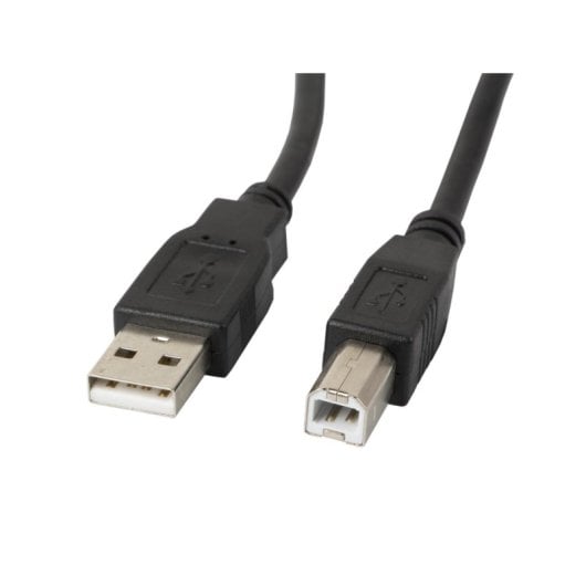 USB-Kabel Lanberg CA-USBA-10CC-0010-BK 1m USB A USB B USB 2.0 0,48 Gbit/s Schwarz