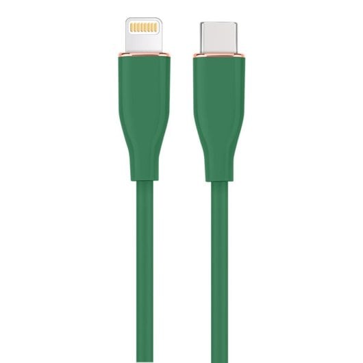 Cable USB-C a Lightning Gembird CC-USB2S-CM8PM-1.5M-G 1,5m 20W Silicona Tacto Suave Verde