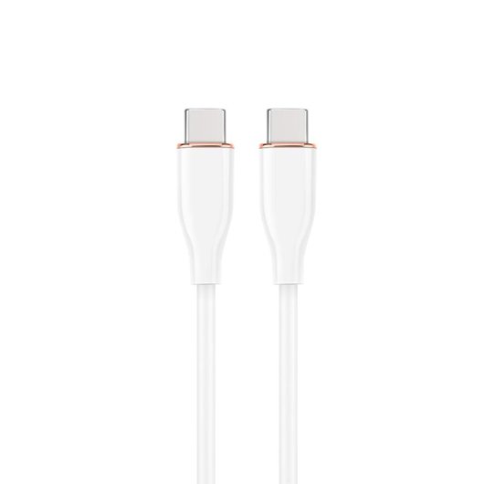 Cable USB C Gembird CC-USB2S-CMCM-1.5M-W 1,5m Blanco 60W Power Delivery 480Mbps