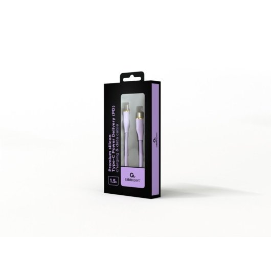 Cable USB-C Gembird CC-USB2S-CMCM-1.5M-P 1.5m 60W 480Mbps Púrpura