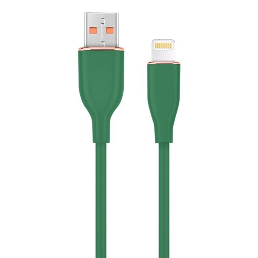Cable USB a Lightning Gembird CC-USB2S-AM8PM-1.5M-G 1,5m 2,1A Silicona Verde