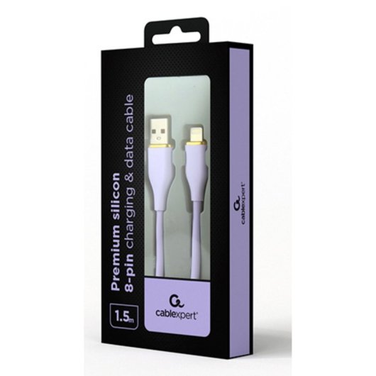 Cable Gembird CC-USB2S-AM8PM-1.5M-P 1,5m Lightning USB A Macho-Macho Violeta