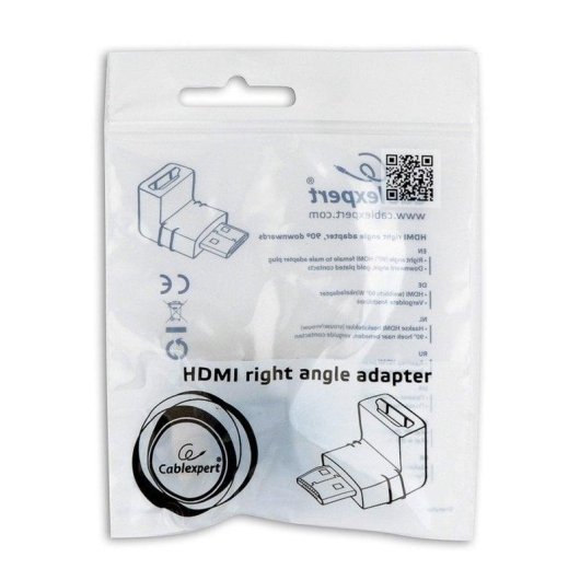 HDMI-Adapter Gembird A-HDMI90-FML Weiblich zu Männlich 90° Schwarz
