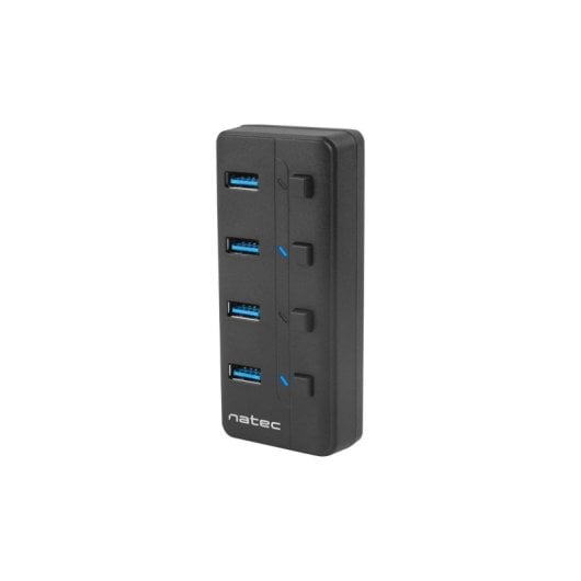 Hub Natec 4 puertos USB 3.2 Gen 1 5000 Mbit/s modelo Mantis ABS color negro