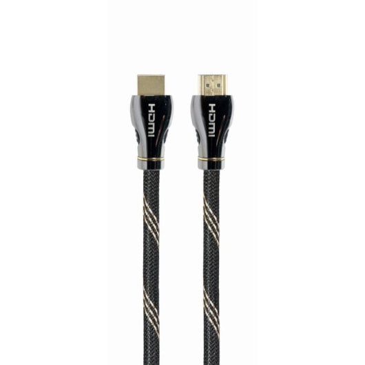 Cable HDMI Gembird CCBP-HDMI8K-2M 2m 48Gbps 8K UHD 3D Chapado Oro Negro
