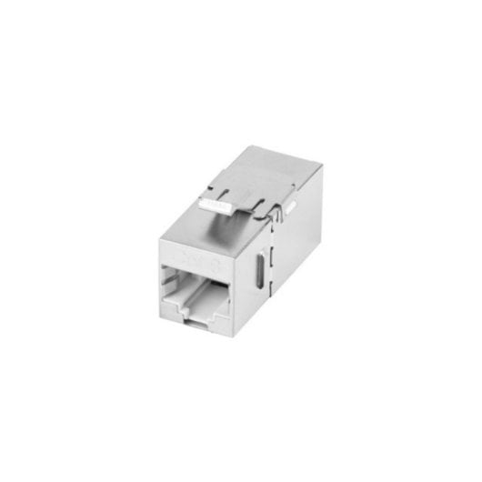 Acoplador RJ-45 Lanberg KSF6-3090 Hembra a Hembra Acero Inoxidable Plano
