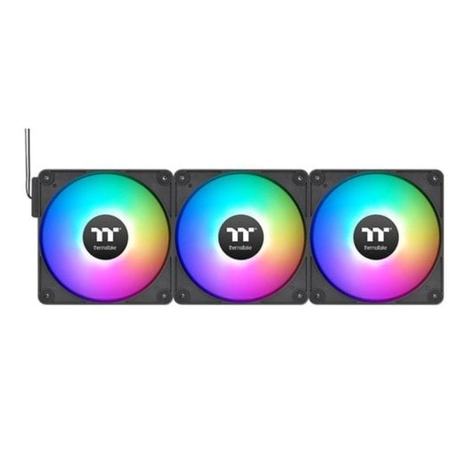 Thermaltake CT120 EX ARGB Pack 3x Ventoinhas 120mm 500-2000 RPM LED RGB Pretas