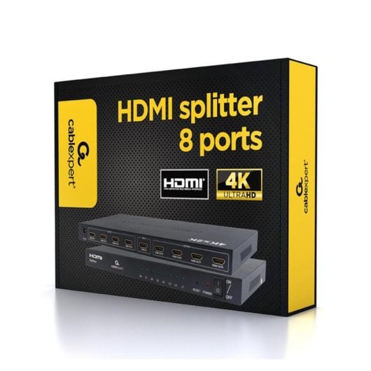 Splitter HDMI Gembird DSP-8PH4-03 Nero 8x HDMI 1920x1080 Full HD Splitter HDMI Gembird DSP-8PH4-03 Nero 8x HDMI 1920x1080 Full HD