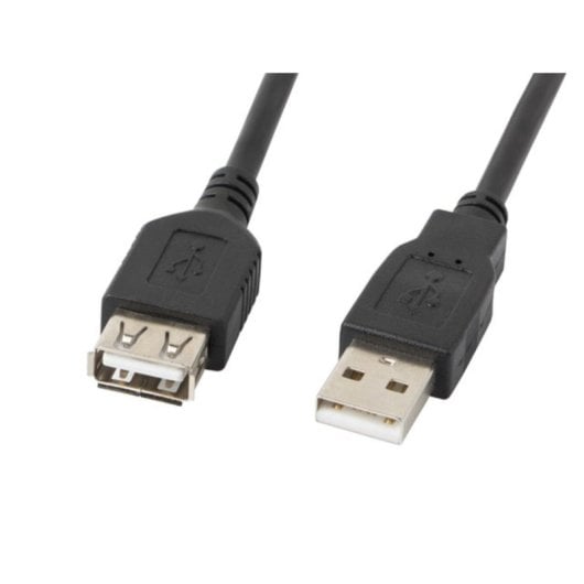 Cable USB Lanberg CA-USBE-10CC-0030-BK 3m USB A a USB A 2.0 0,48Gbit/s Negro