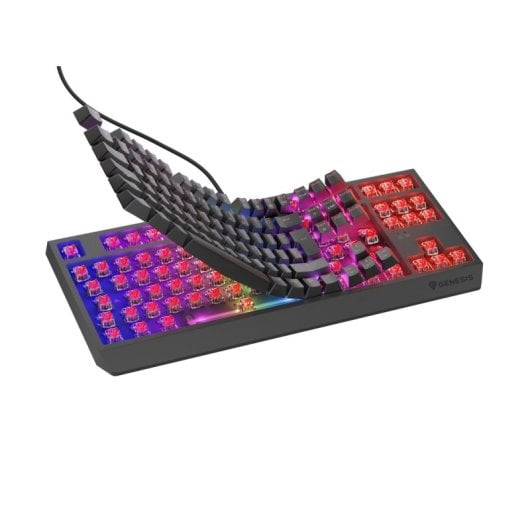 Mechanische Tastatur Genesis Thor 230 TKL Layout DE RGB Beleuchtung USB Kabelgebunden