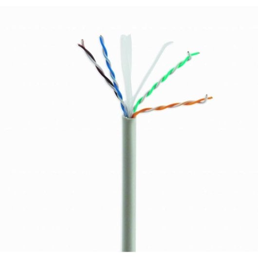 Cable de red Gembird CAT6 UTP 100m CCA alambre sólido gris alta calidad