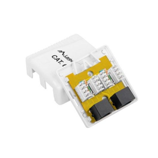 Caja de montaje en superficie Lanberg OU6-0002-W 54mm x 30mm x 57mm blanca