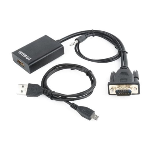 Conversor VGA a HDMI Gembird A-VGA-HDMI-01 0.15m USB Audio Resolución 1920x1080