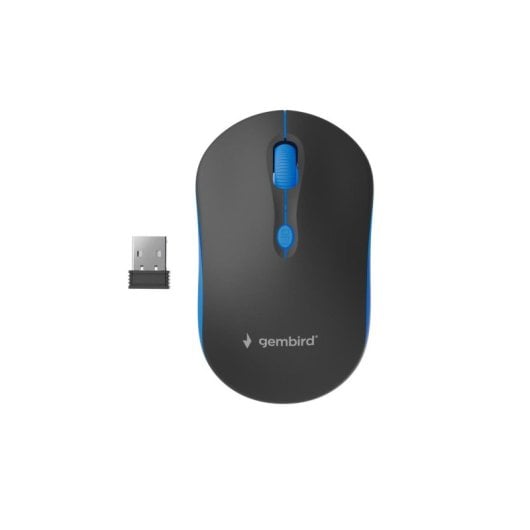 Ratón Gembird inalámbrico 1600 DPI 4 botones superficie de goma ambidiestro